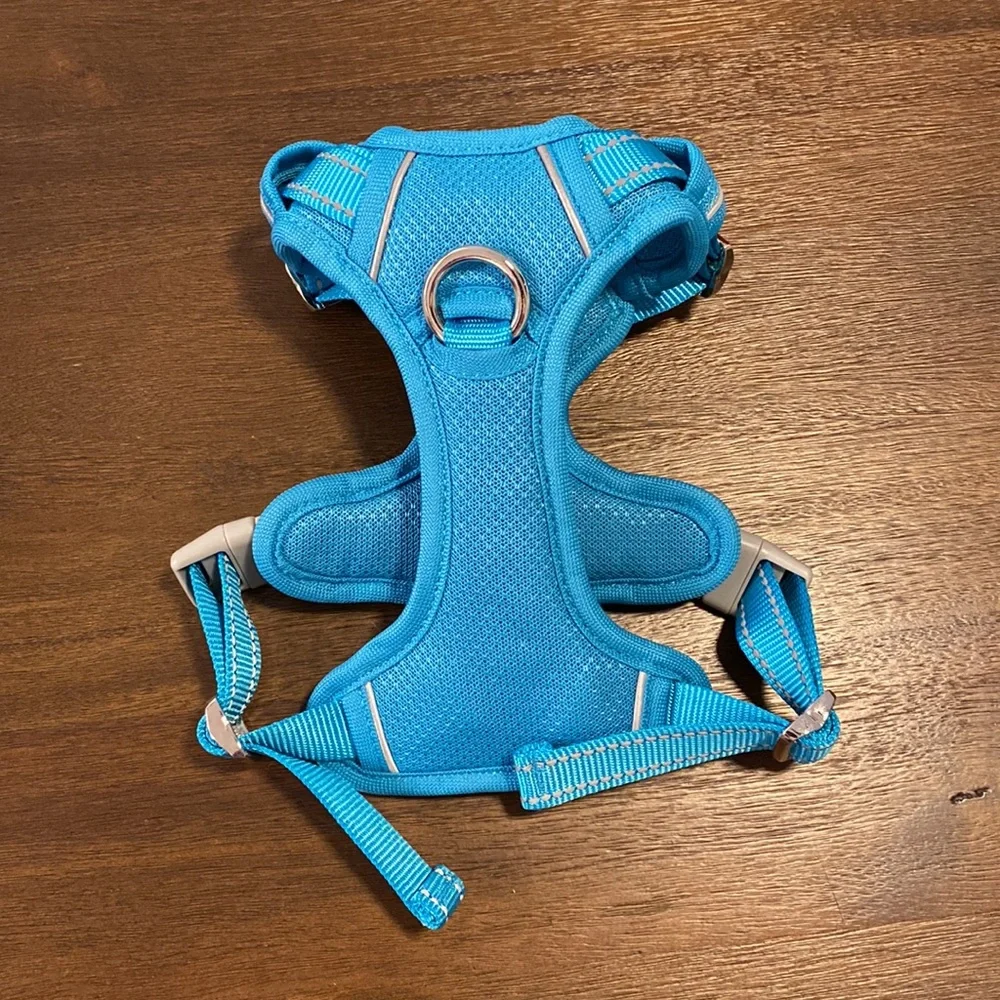 Barkbay No Pull Harness with 3M Reflective Strips and ID Tag Pocket Size Small